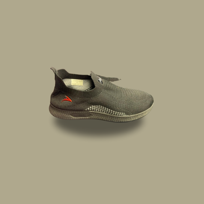 Lightweight Black Knit Slip-On Sneakers