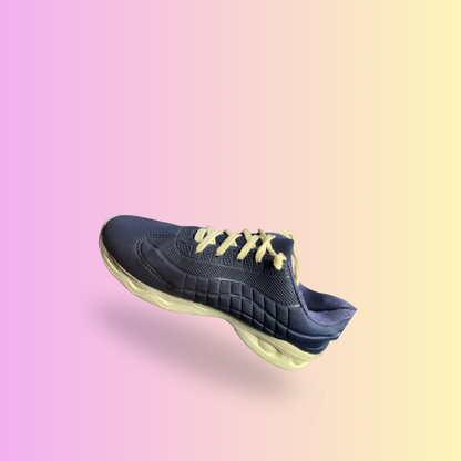 Women's Blue Athletic Walking Sneakers – Lightweight Comfort